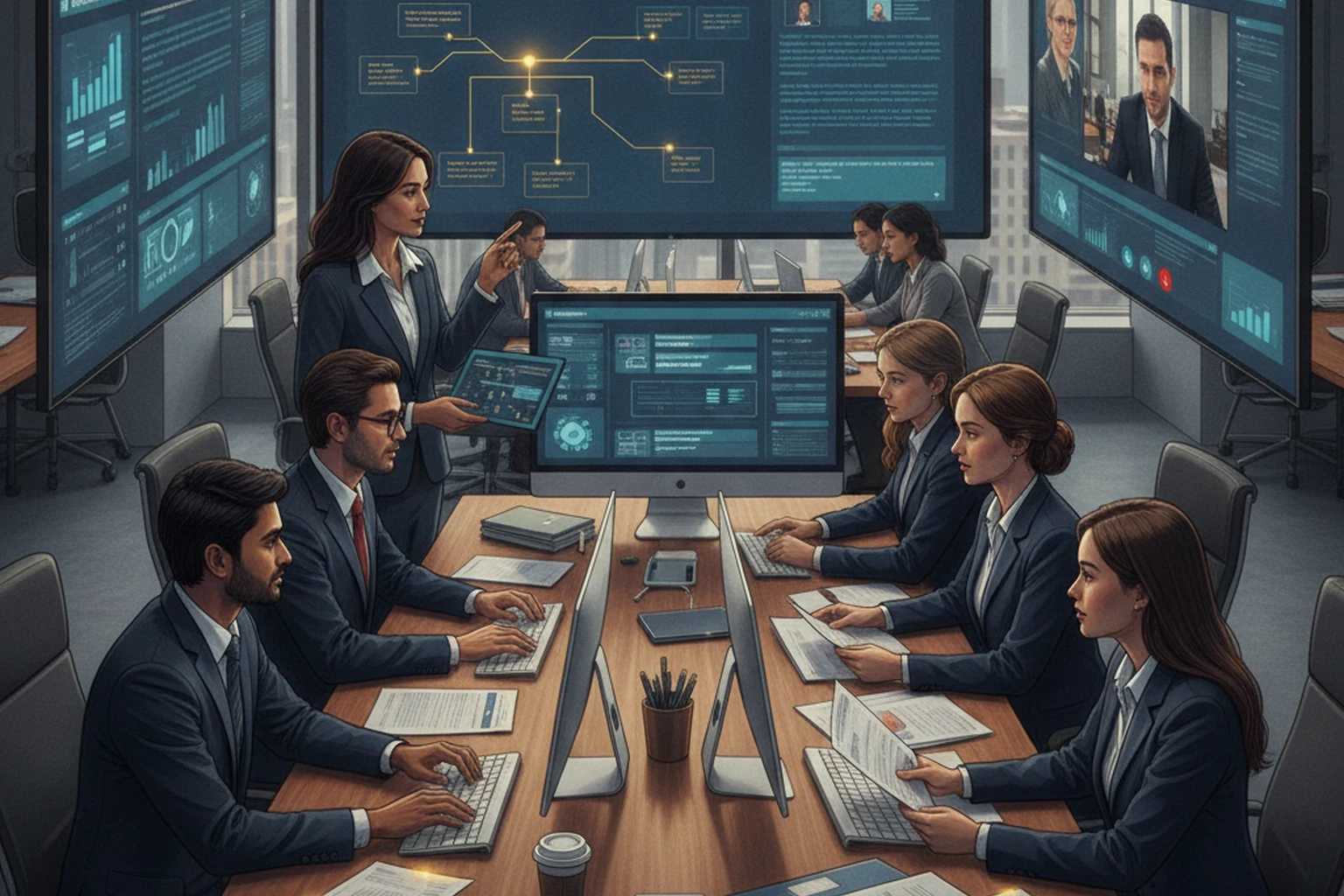 Client Account Management: Change Control Record editorial illustration