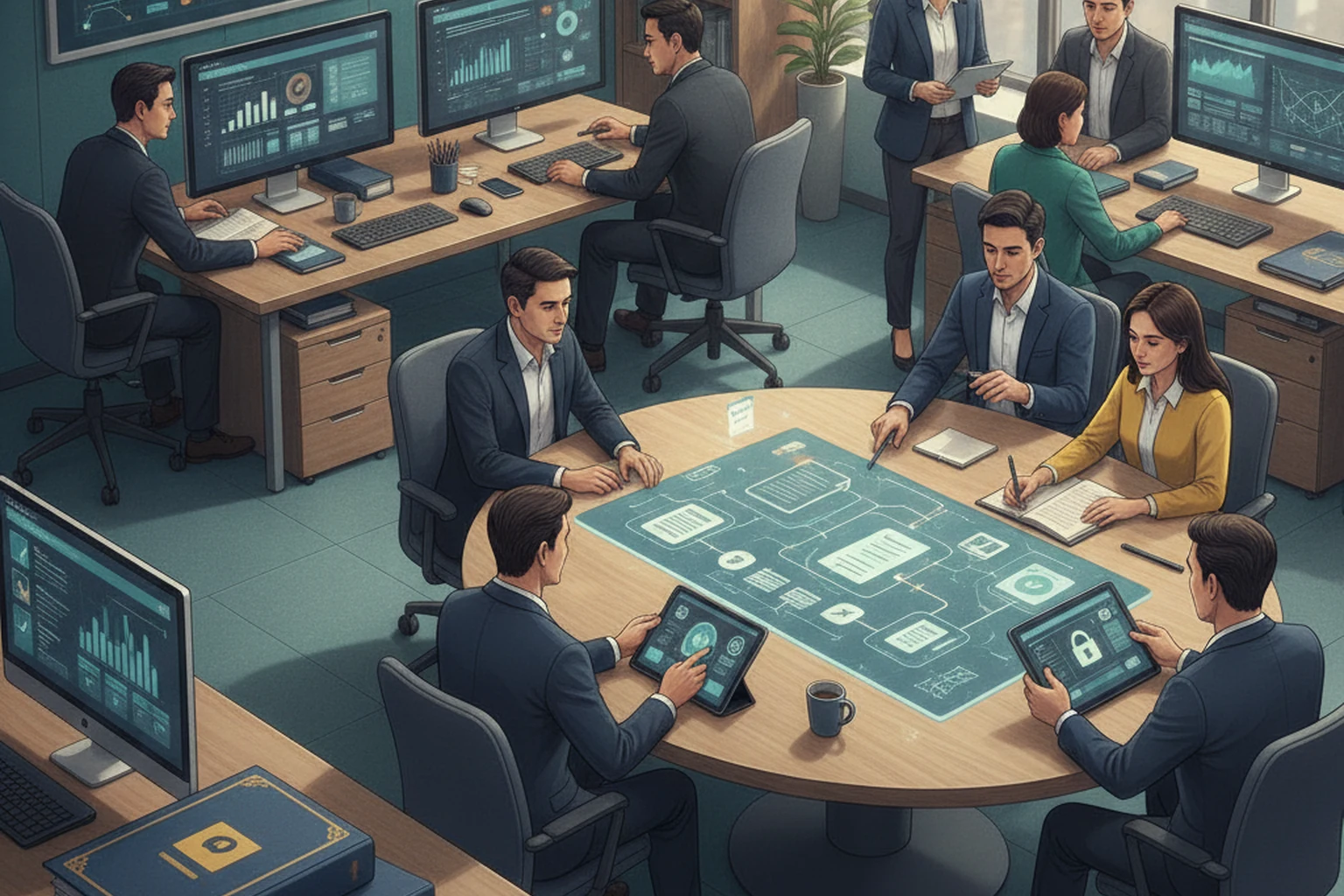 Client Account Management: Source of Truth Map editorial illustration